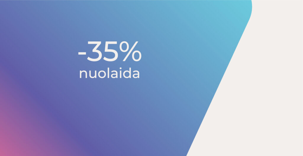 PLISUOTOMS ŽALIUZĖMS -35%